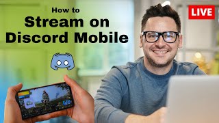 How to Stream on Discord Mobile - Go Live! - New feature!