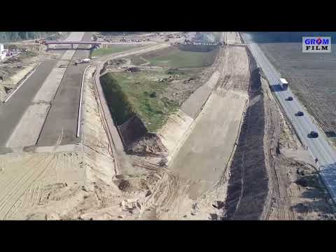 Budowa A2 Ryczołek Groszki. Budowa autostrady A2 z drona. 09.2023.