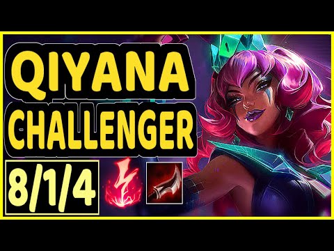 NOMANZ (QIYANA) - 8/1/4 KDA CHALLENGER GAMEPLAY - EUW