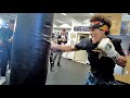 BLAIR COBBS TOO GOD DAMN FAST WORKOUT! EXPLOSIVE ON HEAVY BAG & MITTS AHEAD OF NEXT FIGHT