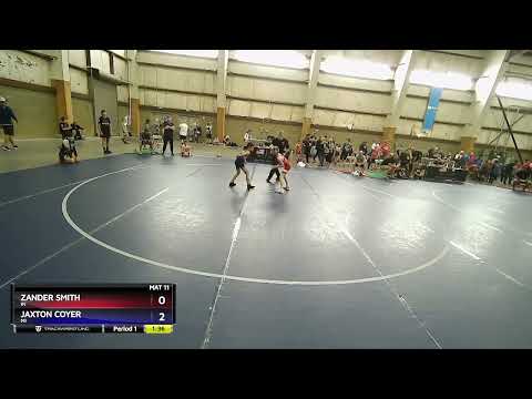 63 Lbs Cons. Round 2 - Zander Smith, IN Vs Jaxton Coyer, MI 6f80