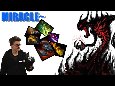 Right click Shadow Fiend by Miracle - 9k MMR