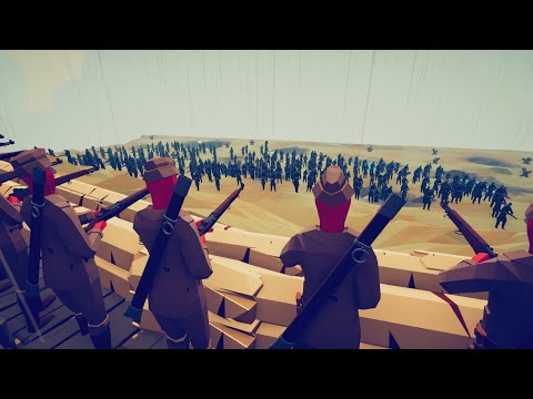 CAN 150x SOVIET ARMY CLEAR ENEMY TRENCH? - Totally Accurate Battle Simulator TABS
