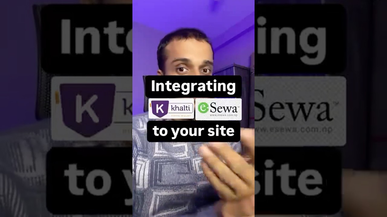 Integration of Nepali payment gateway khalti and esewa in your website Link to article: 👇