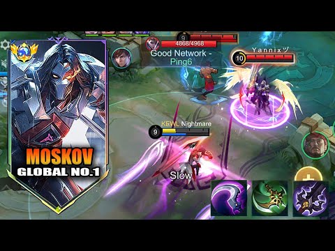 TOP GLOBAL MOSKOV BEST BURST DAMAGE HACK BUILD FOR HIGH RANKED!! (MUST TRY) MOSKOV BEST BUILD 2025!