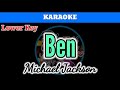 Ben by Michael Jackson (Karaoke : Lower Key)