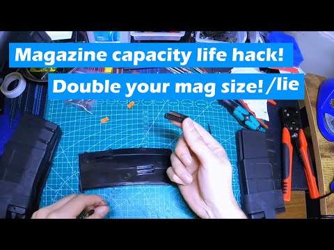 #airsoft SR25 magazine spring swap
