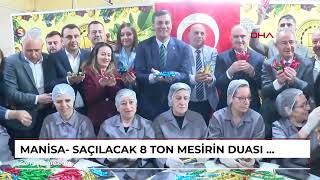 Manisa- Saçılacak 8 ton mesirin duası yapıldı