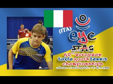 TRETIAK Nazar  Ukraine  - VALLINO COSTASSA Federico Italy 2019 European Youth Championships