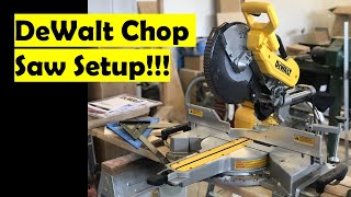 How to Setup DeWalt Miter Saw | 12" Sliding DWS779 Setup