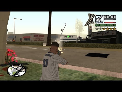 Chain Game 48 mod - GTA SA - M4 Assault Rifle - reaching Hitman Level at the beginning of the game