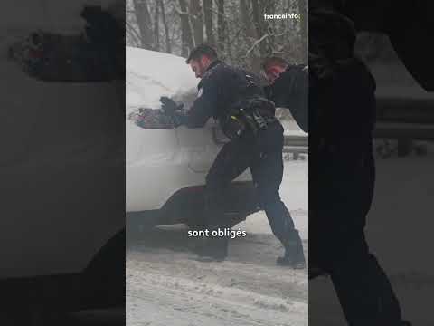 Neige en Île-de-France : près de 1000 km de bouchons