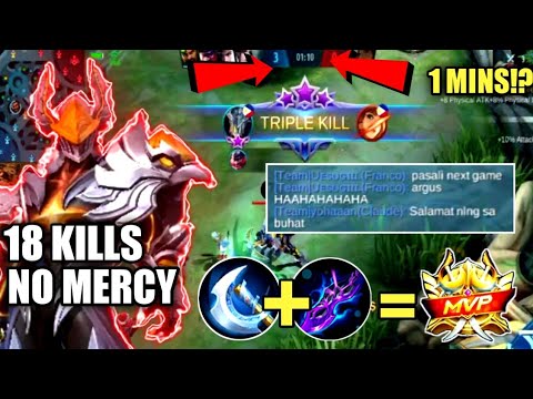 OFFLANE MONSTER ARGUS | KILLING SPREE PLUS CRITICAL BUILD | SOLO RANK | MLBB