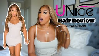 UNice Hair | Honey Blonde Wig | 2 Week Review