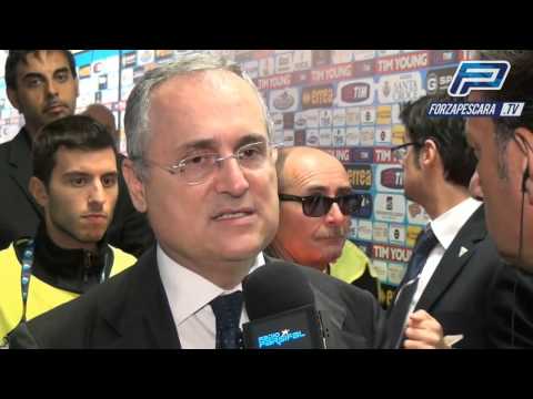 Pescara - Lazio 0:3 - Le voci del 91°: Lotito e Sebastiani