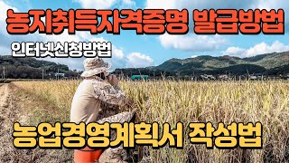 [농지취득자격증명 발급방법] 농업경영계획서 작성방법 농지구매 전 미리 온라인으로 간편하게 신청하기 