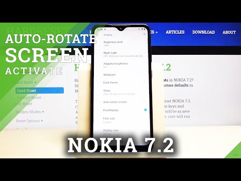 How to Use Auto-Rotate Screen in NOKIA 7.2 – Set Rotated Display