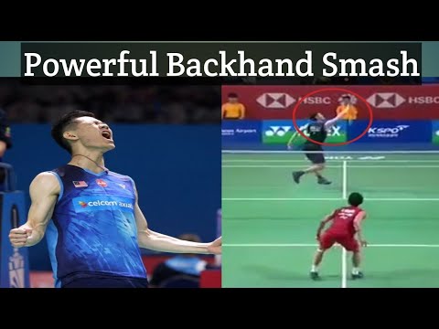 Backhand Smash Shots by Lee Zii Jia | Backhand smash in Badminton