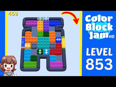 Color Block Jam Level 459 (853) Solution Walkthrough