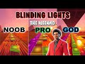 The Weeknd - Blinding Lights - Noob vs Pro vs God (Fortnite Music Blocks)
