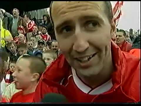 BBC live coverage of Portadown title win & presentation in 2002