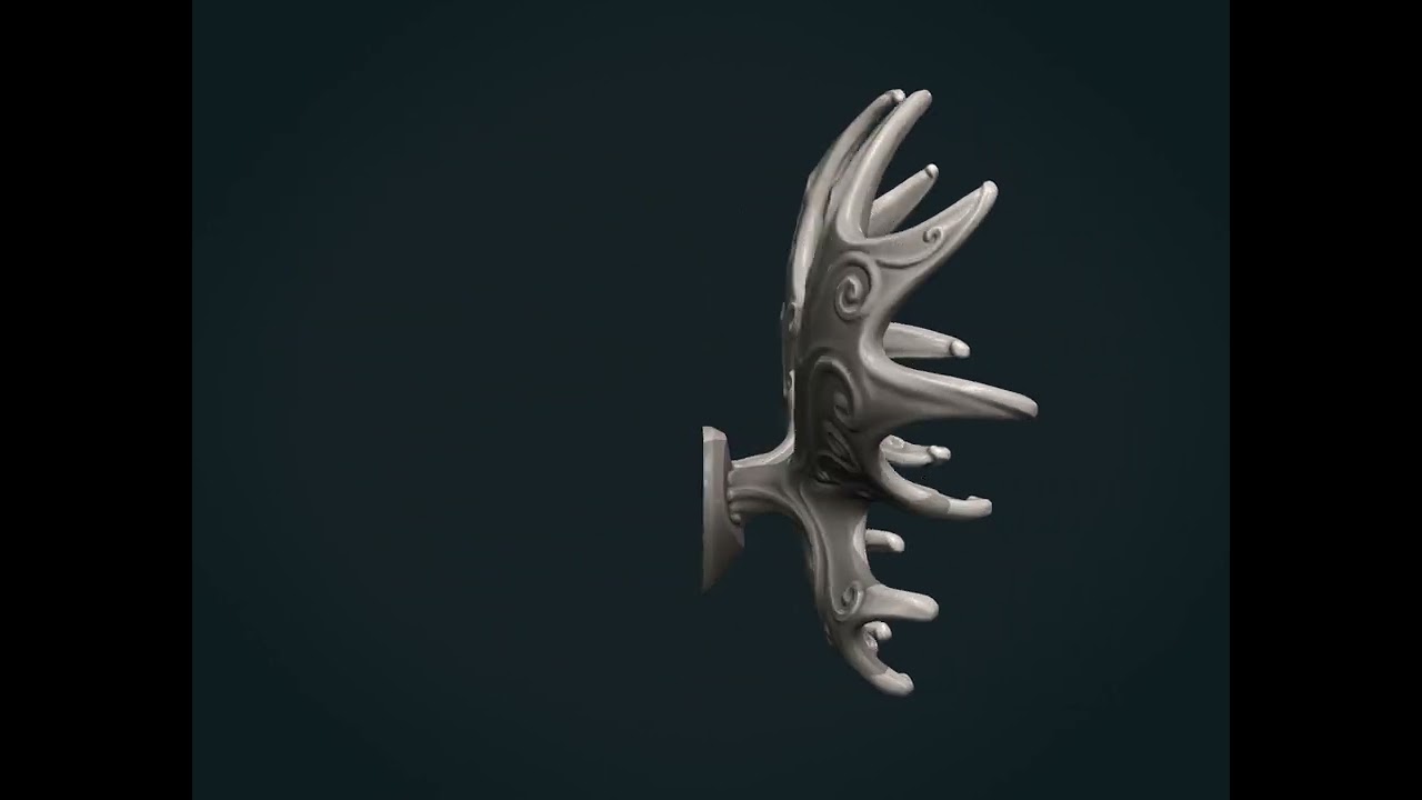 Moose Antlers 3D Print Model