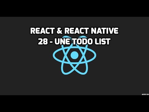 Formation React React Native 28 Application 2 Une TodoList