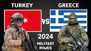 Turkey vs Greece Military Power Comparison 2024 | Greece vs Turkey Military Strength