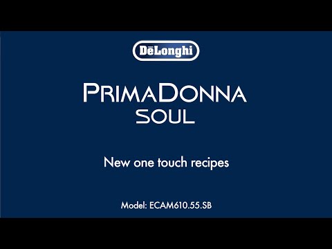 Kavos aparatas DeLonghi ECAM 610.55 SB PrimaDonna video
