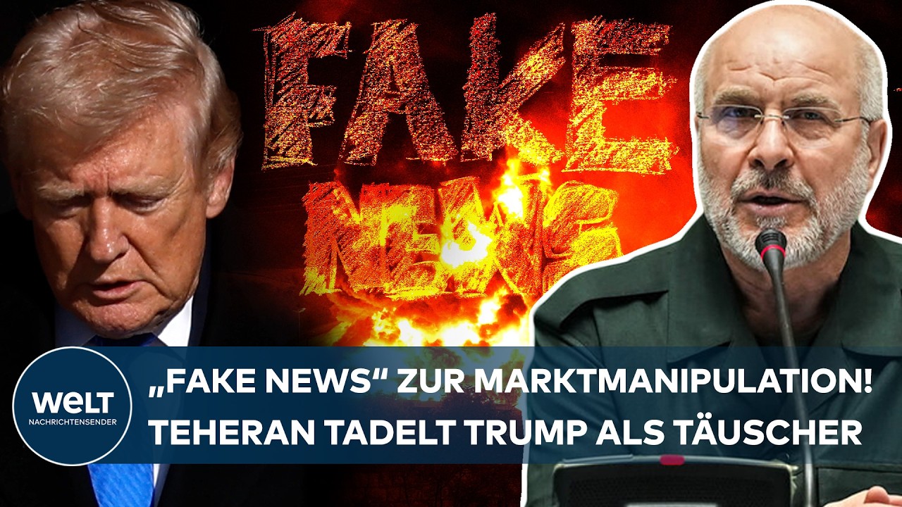 IRAN-KRIEG: „FAKE NEWS!“ Mullahs widersprechen Trump – Vorwurf Marktmanipulation!