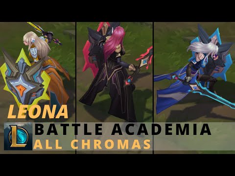 Battle Academia Leona All Chromas - League of Legends