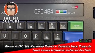 Repairing an Amstrad CPC 464 – Keyboard Issues Caused by the Sound Chip & Cassette Deck Tune-Up