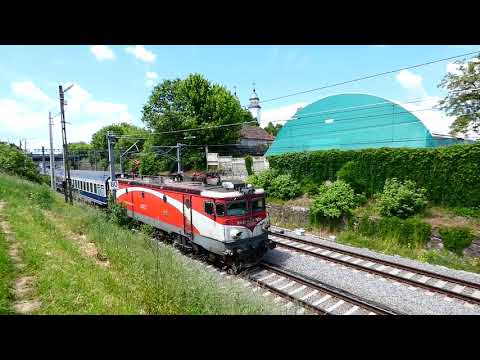 Mediaş (str. Mărăşeşti): IR 1746 train (Cluj Napoca – Bucureşti Nord). Locomotive nr. 477-753-4