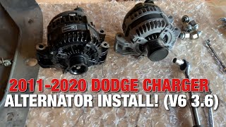 2011-2020 DODGE CHARGER V6 3.6 ALTERNATOR INSTALL | WoodWerkz