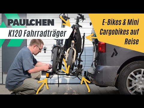 PAULCHEN Fahrradträger für E-Bike, Mini Cargobike (muli, YOONIT) | Auto-Kupplung | Pakumo Paderborn