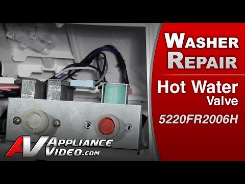 LG Washer Repair - Leaking Hot Water - Hot Water Valve