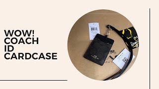 Coach ID Lanyard Cardcase Black Brown