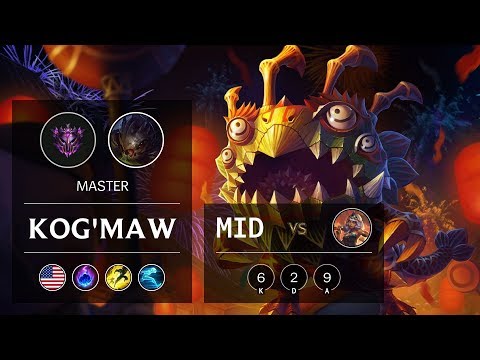 Kog'Maw Mid vs Qiyana - NA Master Patch 9.17