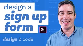 עצב טופס הרשמה עם Adobe XD