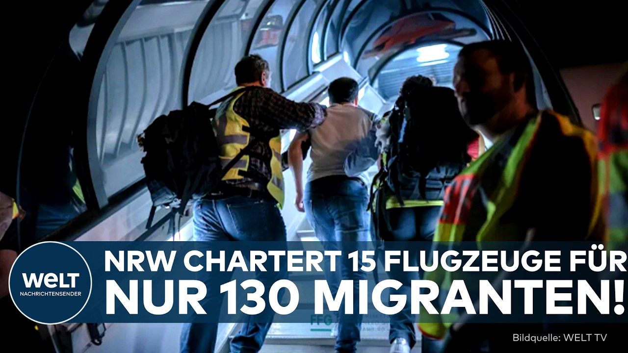 ABSCHIEBE-ÄRGER NRW: 15 Flugzeuge für nur 130 Migranten! Warum NRW auf Charterflüge setzt!