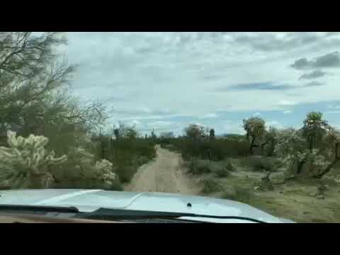 Traveling down the BLM road to the site