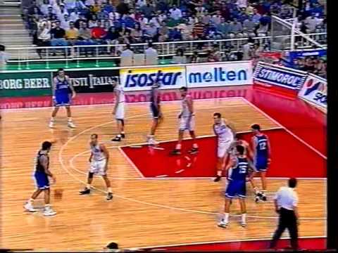 1995 Eurobasket semi final Yugoslavia-Greece