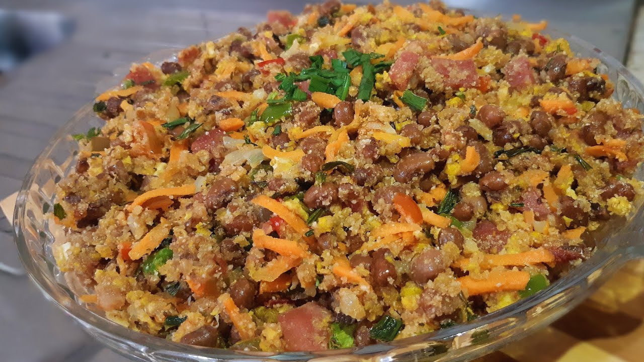 FAROFA DE FEIJÃO DE CORDA (SECO) DELICIOSA | DICAS DA VALL