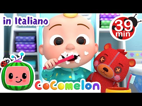 I denti van puliti | CoComelon Italiano - Canzoni per Bambini