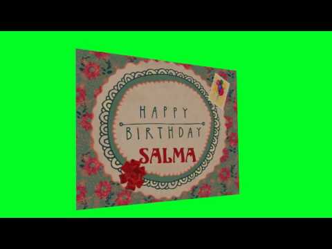 Birthday postcard for Salma