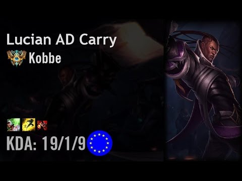 Lucian AD Carry vs Twitch - Kobbe - EUW Challenger Patch 6.10