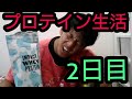 【二日目】プロテインだけ生活2日目!精神がおかしくなってます…絶対真似しちゃダメ