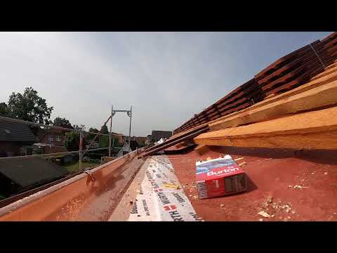 Biber Hechtgaube einlatten - Teil 24 - Biberschwanzdach Ibbenbüren