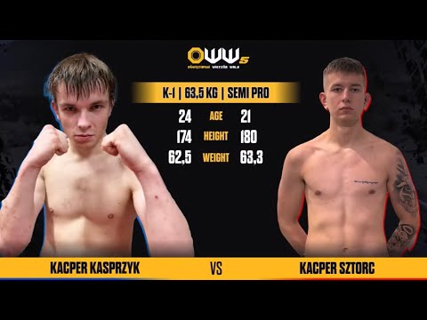 OWW 5 Kacper Kasprzyk vs Kacper Sztorc K-1, 63,5 kg