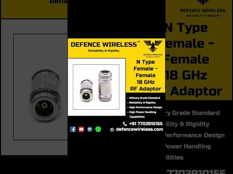 N Female To N Female RF Adaptor